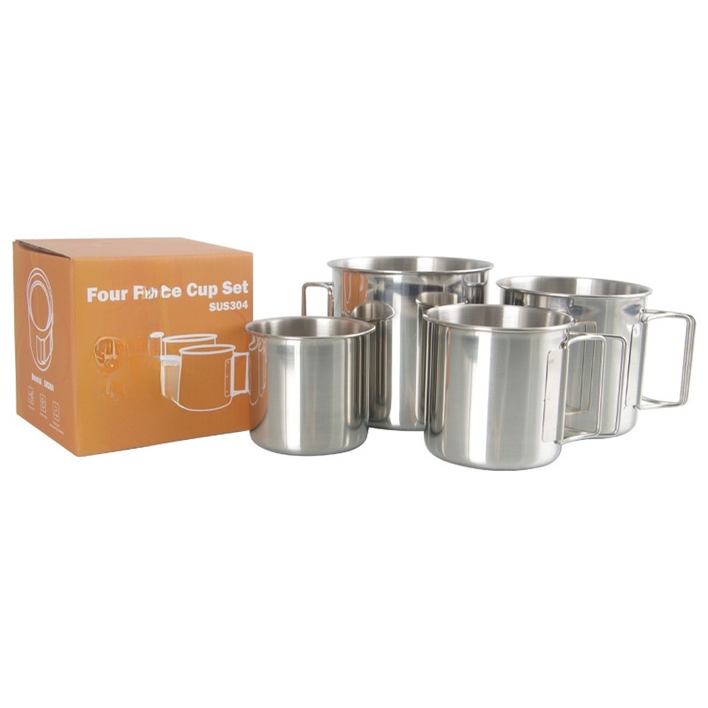 Camping Cooking Cup - /Stainless /Steel /304 Camping Cup Set