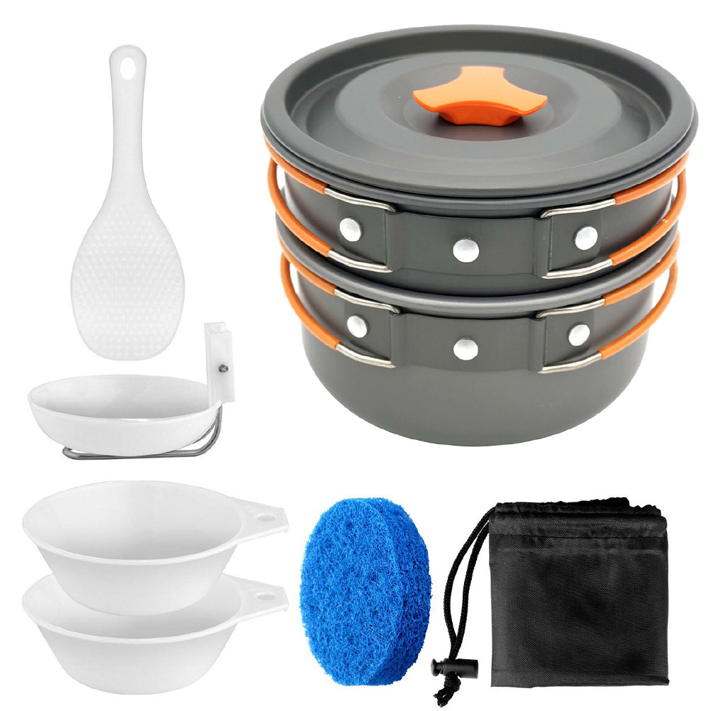 Camping Cooking Materials - 1Set Outdoor Cooking Set Portable Camping