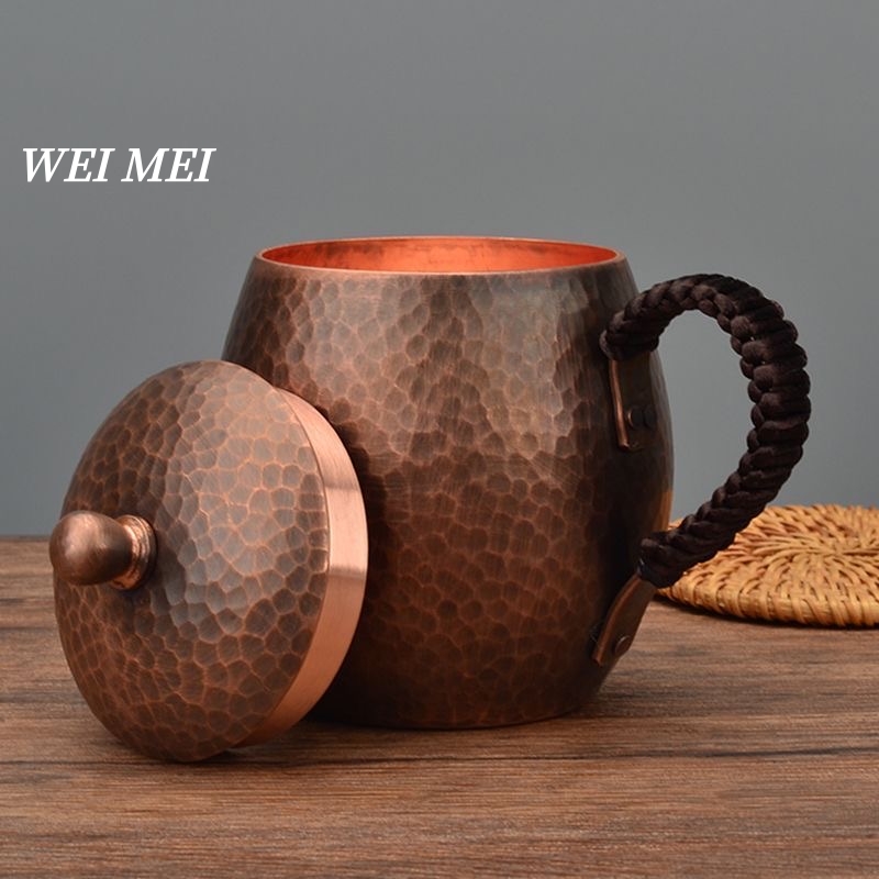 Camping Cooking Mug - Vintage Pure Copper Coffee Mug,Camping With