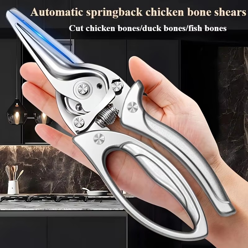 Camping Cooking Kitchen - 1/2PCS heavy-duty automatic chicken bone clipper