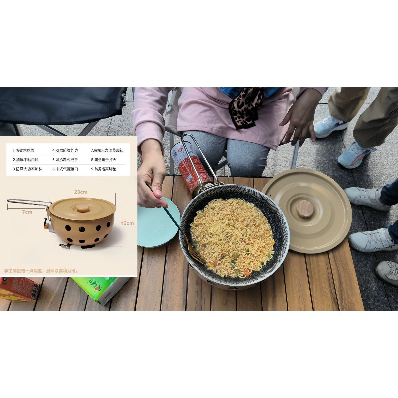 Camping Cooking Rice - Portable Outdoor Cassette Stove Cooking Rice