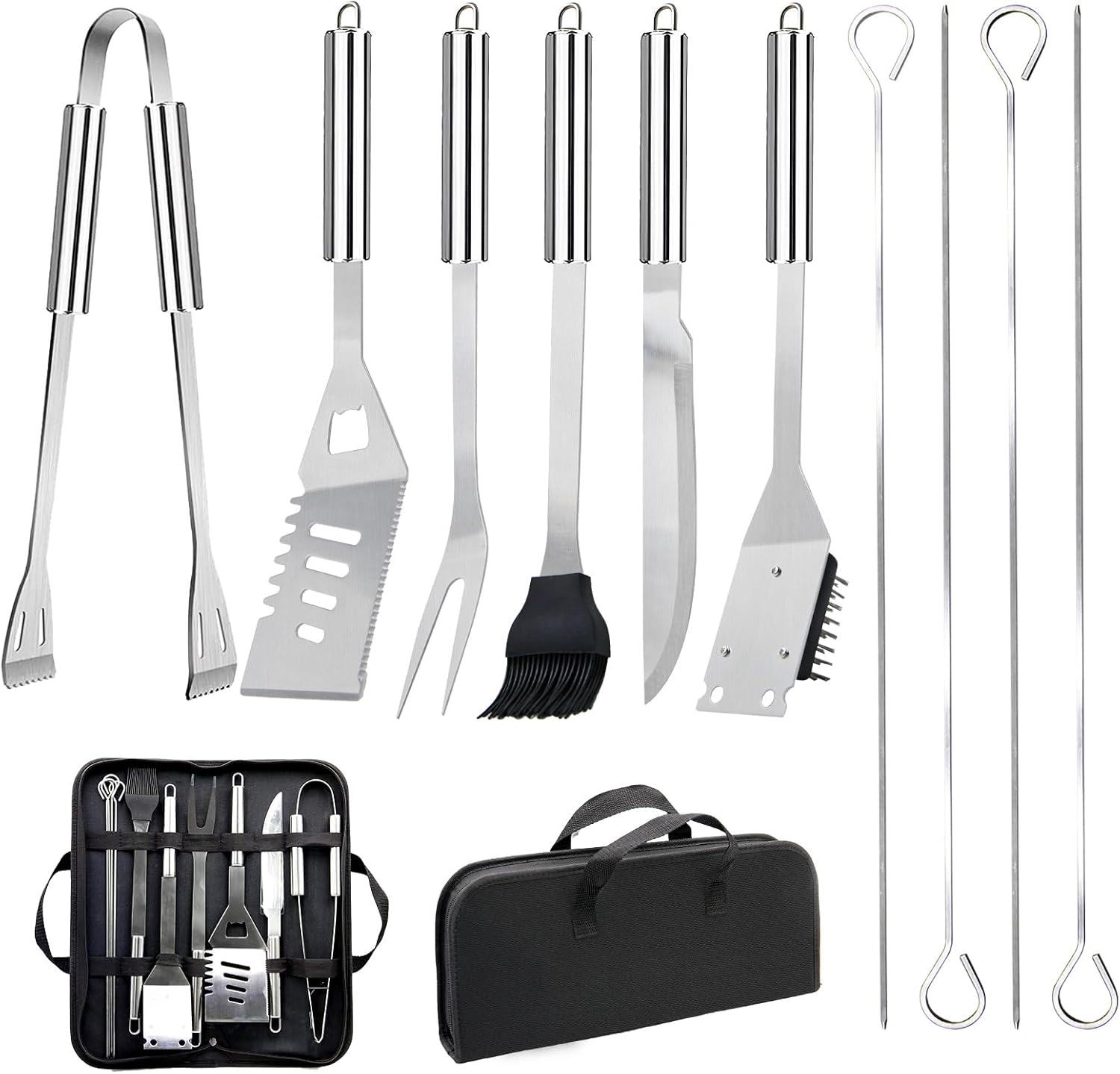 Camping Cooking Utensil Set - Grill Utensils Set Stainless Steel BBQ