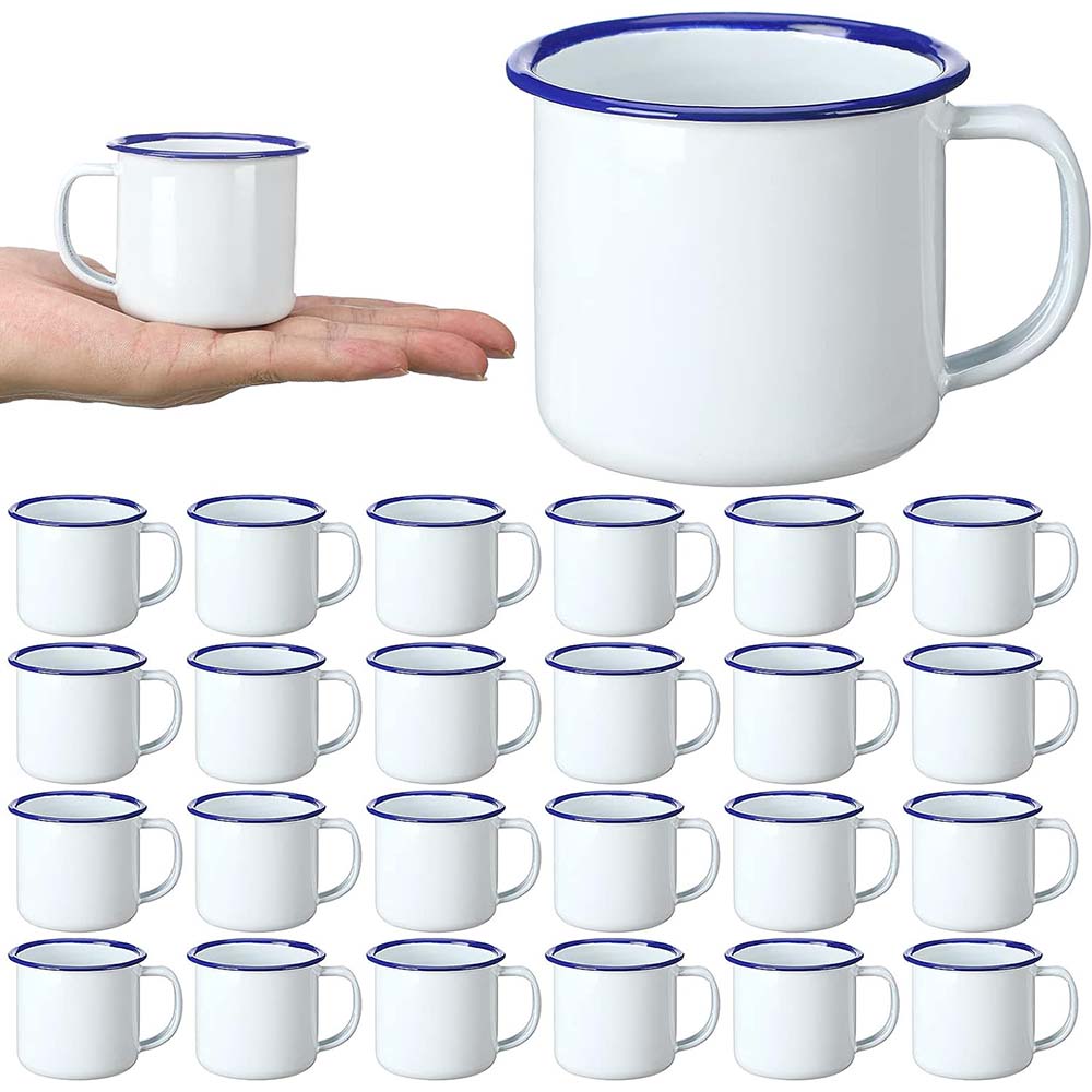 Camping Cooking Mug - Mini Enamel Camping Coffee Mugs 4Oz