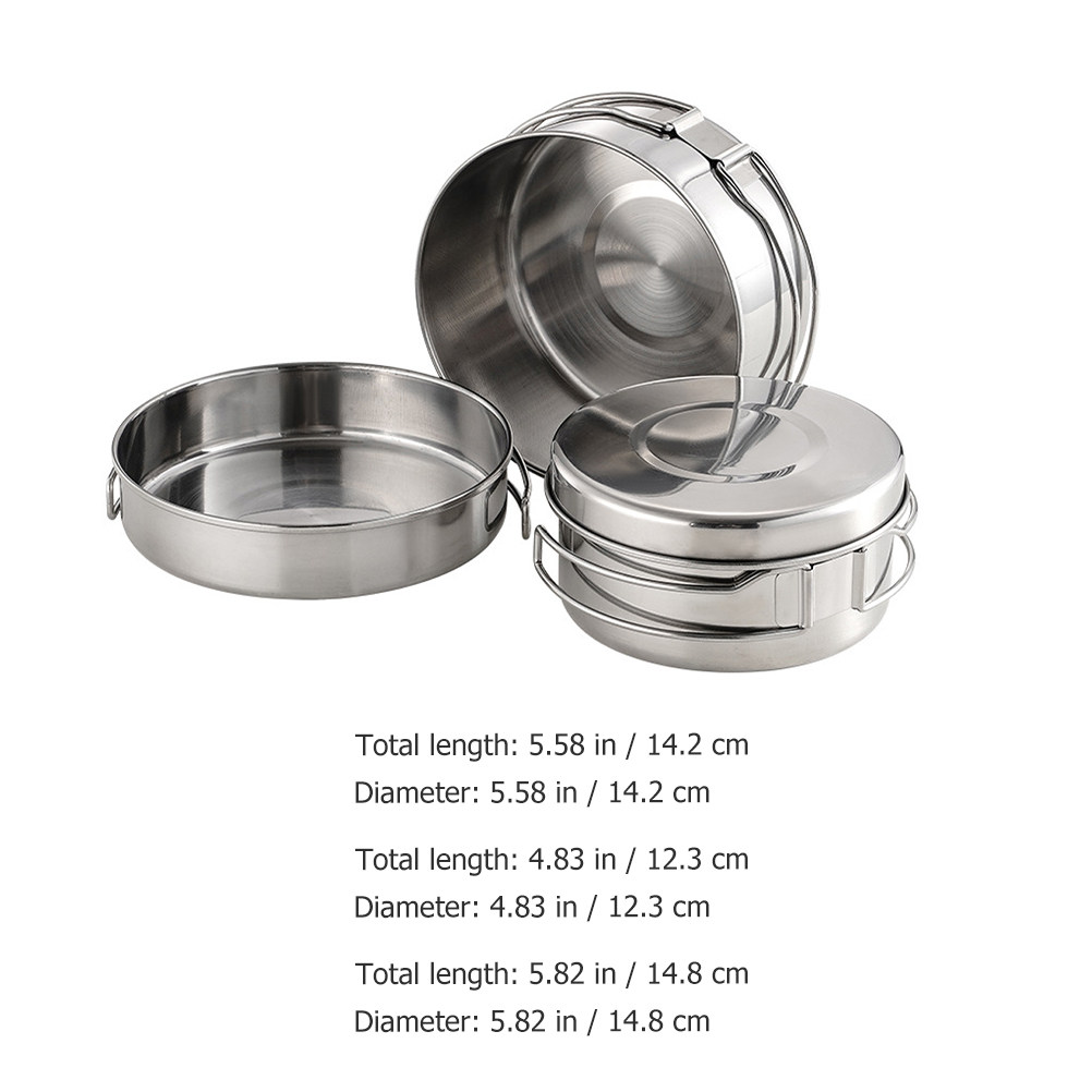 1Set Outdoor Stainless Steel C - Camping Cooking Set Lightweight 评论和价格