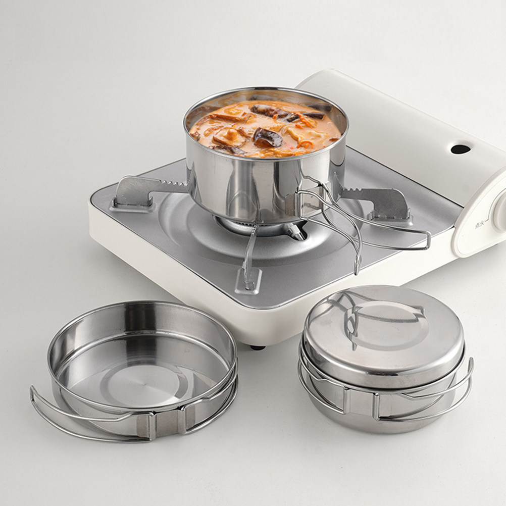 1Set Outdoor Stainless Steel C - Camping Cooking Set Lightweight 评论和价格