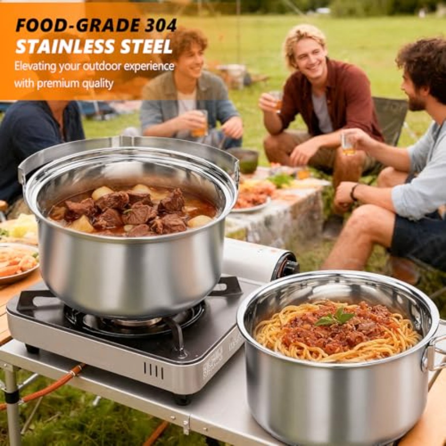 Camping Cookware Set, Lightwei - Camping Cooking Set Lightweight 评论和价格