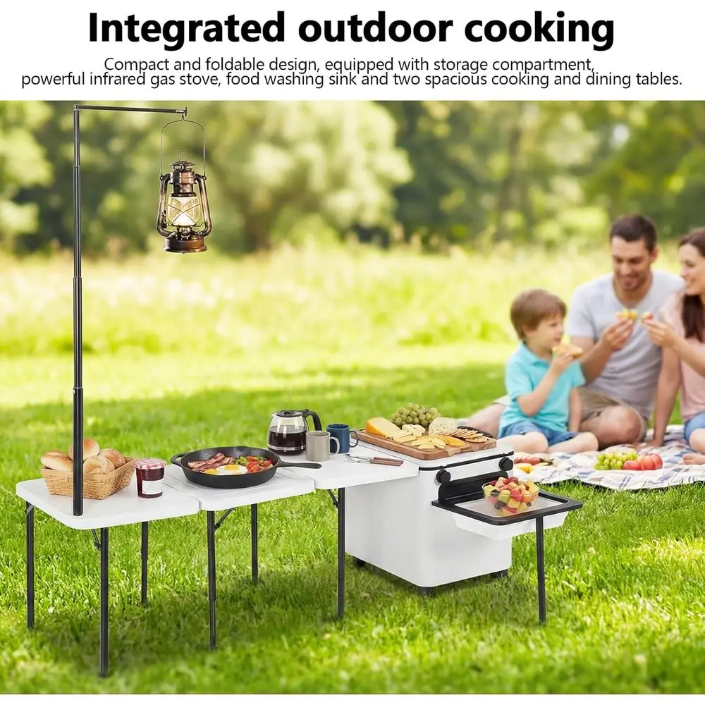 Portable Folding Camping Kitch - Camping Cooking Kitchen 评论和价格