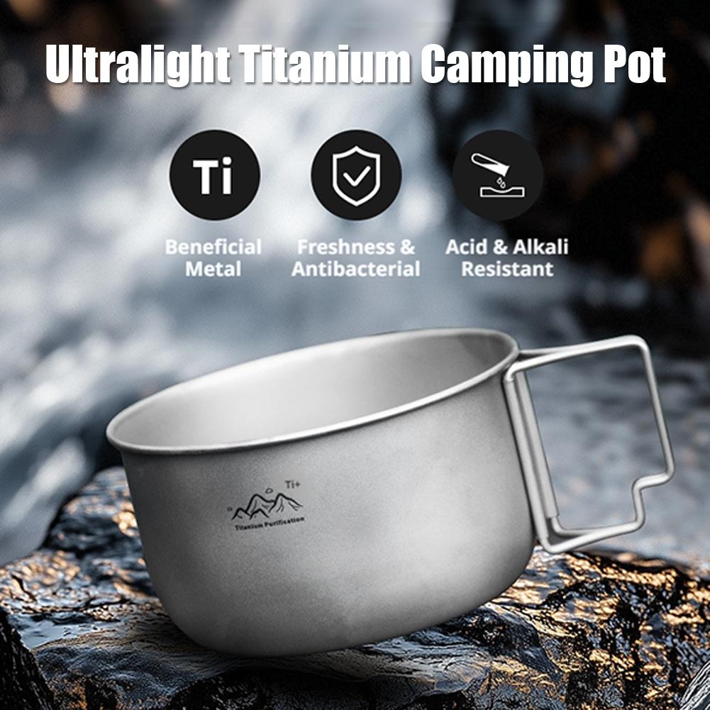 Ultralight Titanium Camping Po - Camping Cooking Pot Stainless Steel 评论和价格