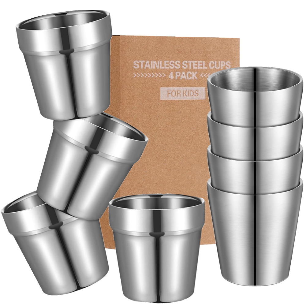 Stainless Steel Cups 10oz 6oz  - Camping Cooking Mug 评论和价格