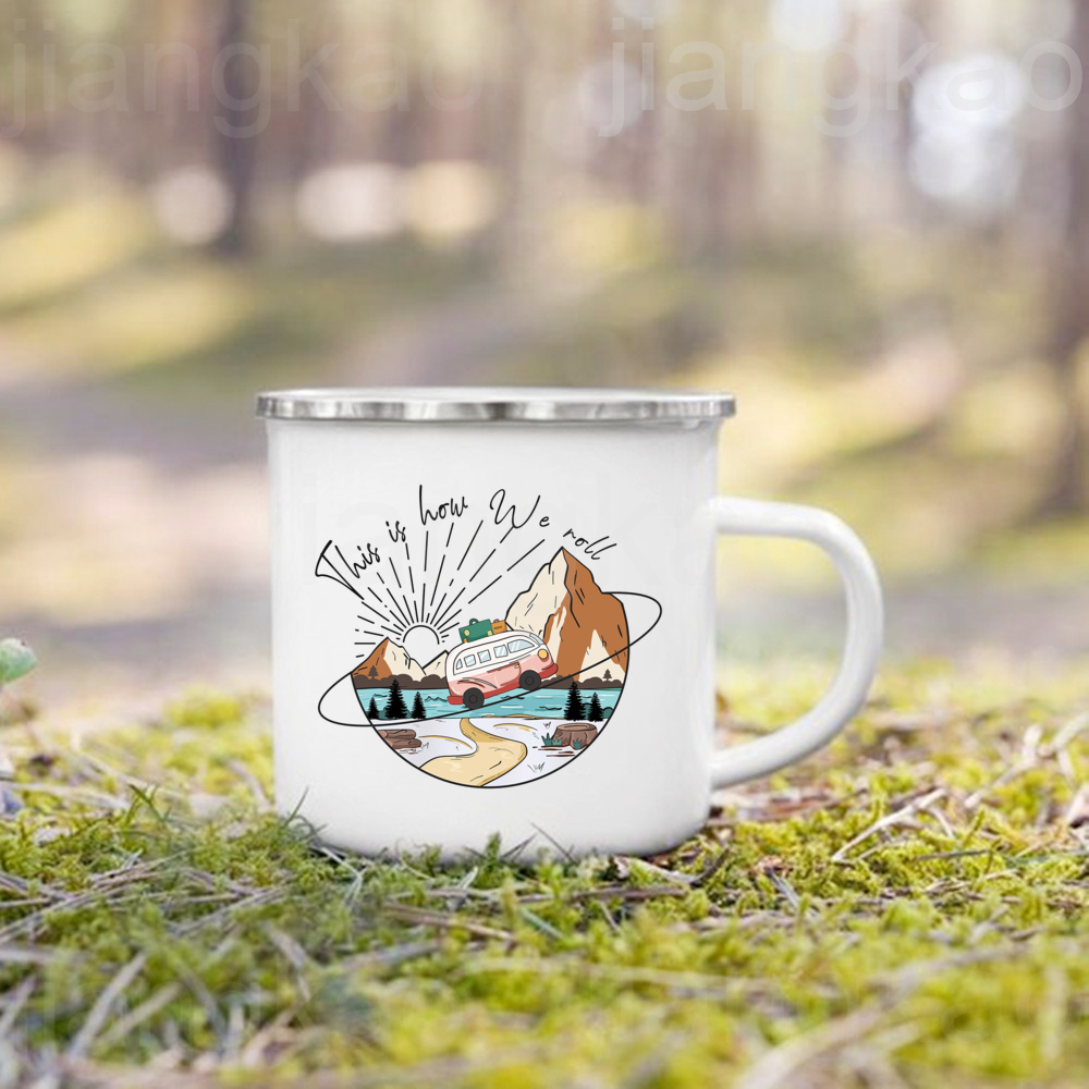 This Is How We Roll Printed Ca - Camping Cooking Mug 评论和价格