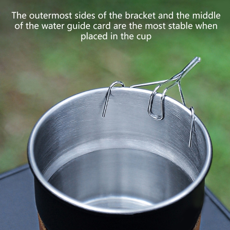 1PC Hand Brewed Coffee Teapot  - Camping Cooking Pot Stainless Steel 评论和价格