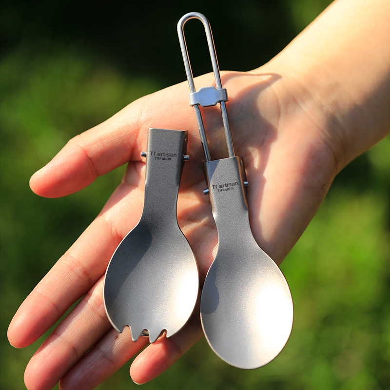 Tiartisan Titanium Spoon Spork - Camping Cooking Mug 评论和价格