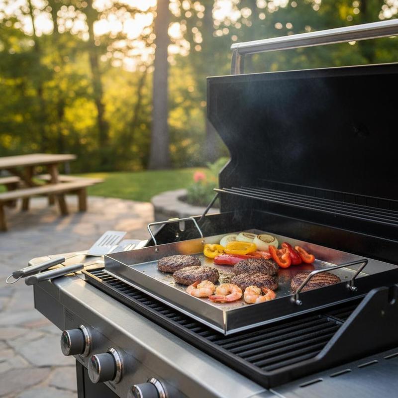 Universal Flat Top Griddle 18x - Camping Cooking Kitchen 评论和价格