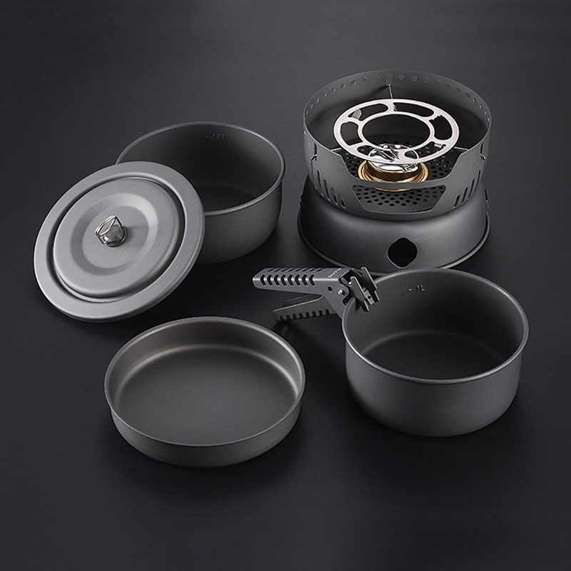 2-4 People Cooking Set 10-Piec - Camping Cooking Materials 评论和价格