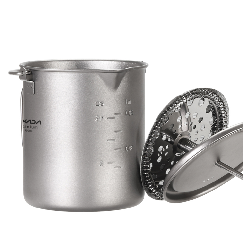 Ti Coffee Cup Lixada 750ml Tit - Camping Cooking Cup 评论和价格