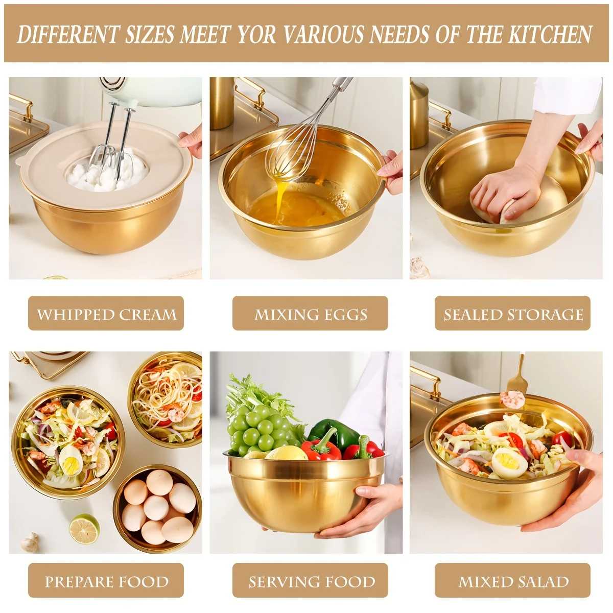 10-piece gold stainless steel  - Camping Cooking Tool Set 评论和价格