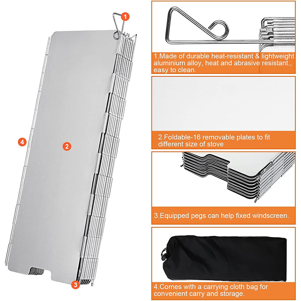 8/9/10/12/14/16 Plates Folding - Camping Cooking Set Lightweight 评论和价格