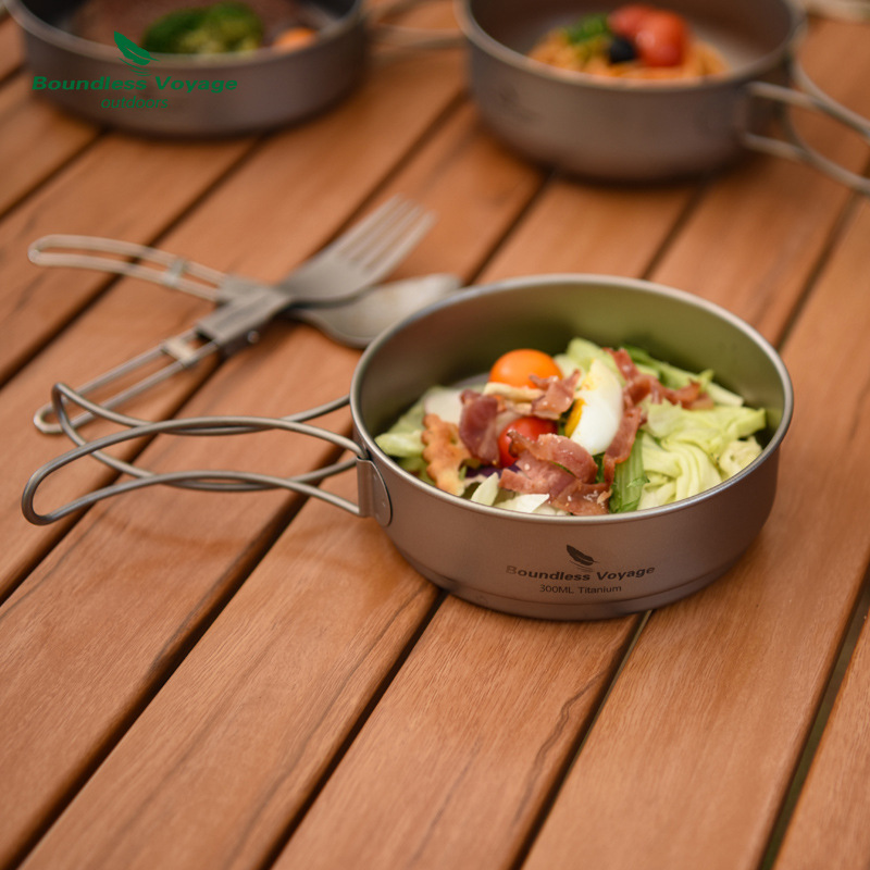 Pure Titanium Folding Handle P - Camping Cooking Utensil Set 评论和价格