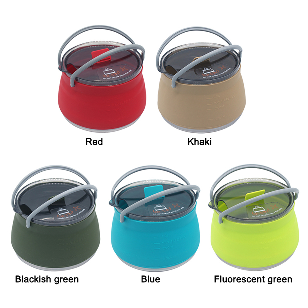 1L Outdoor Silicone Kettle  Ca - Camping Cooking Gifts 评论和价格