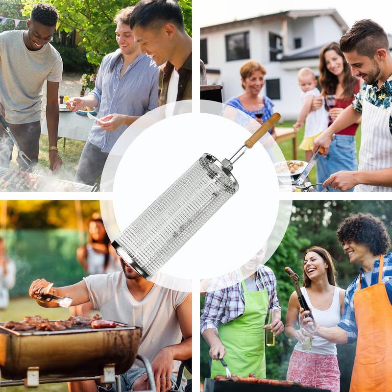 1pc Stainless Steel Rotating B - Camping Cooking Gifts 评论和价格