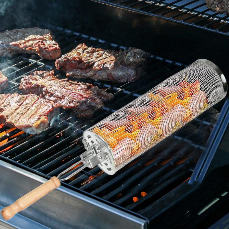 1pc Stainless Steel Rotating B - Camping Cooking Gifts 评论和价格