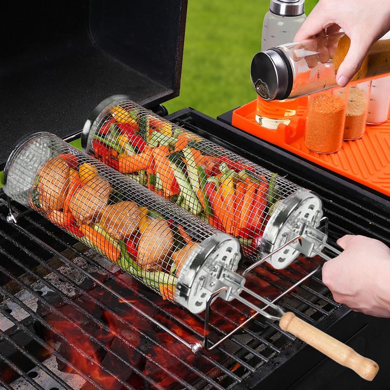 1pc Stainless Steel Rotating B - Camping Cooking Gifts 评论和价格