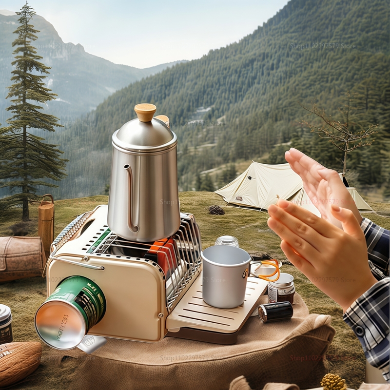 1200W camping gas stove portab - Camping Cooking Set Lightweight 评论和价格
