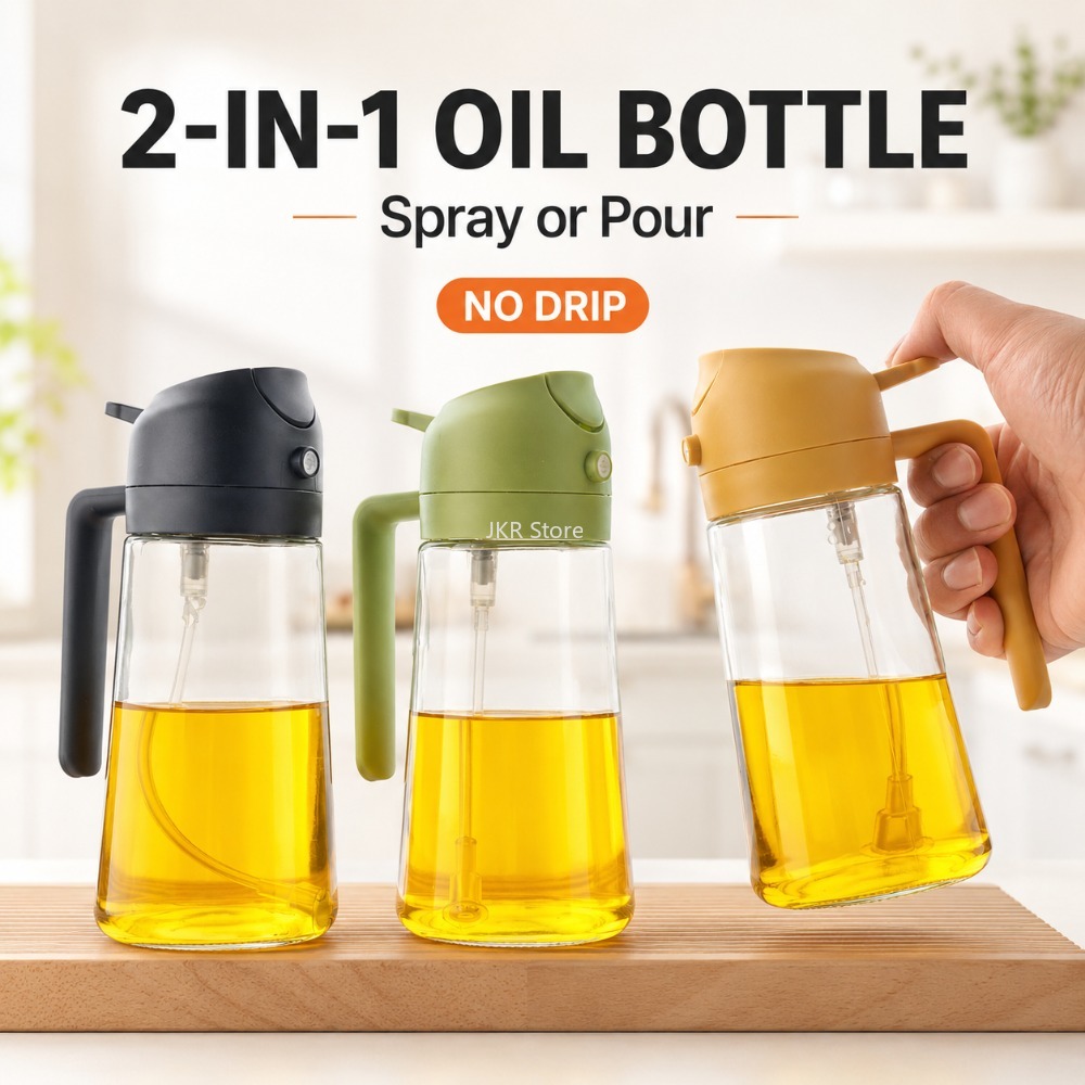 2 in 1 Olive Oil Sprayer Dispe - Camping Cooking Kitchen 评论和价格