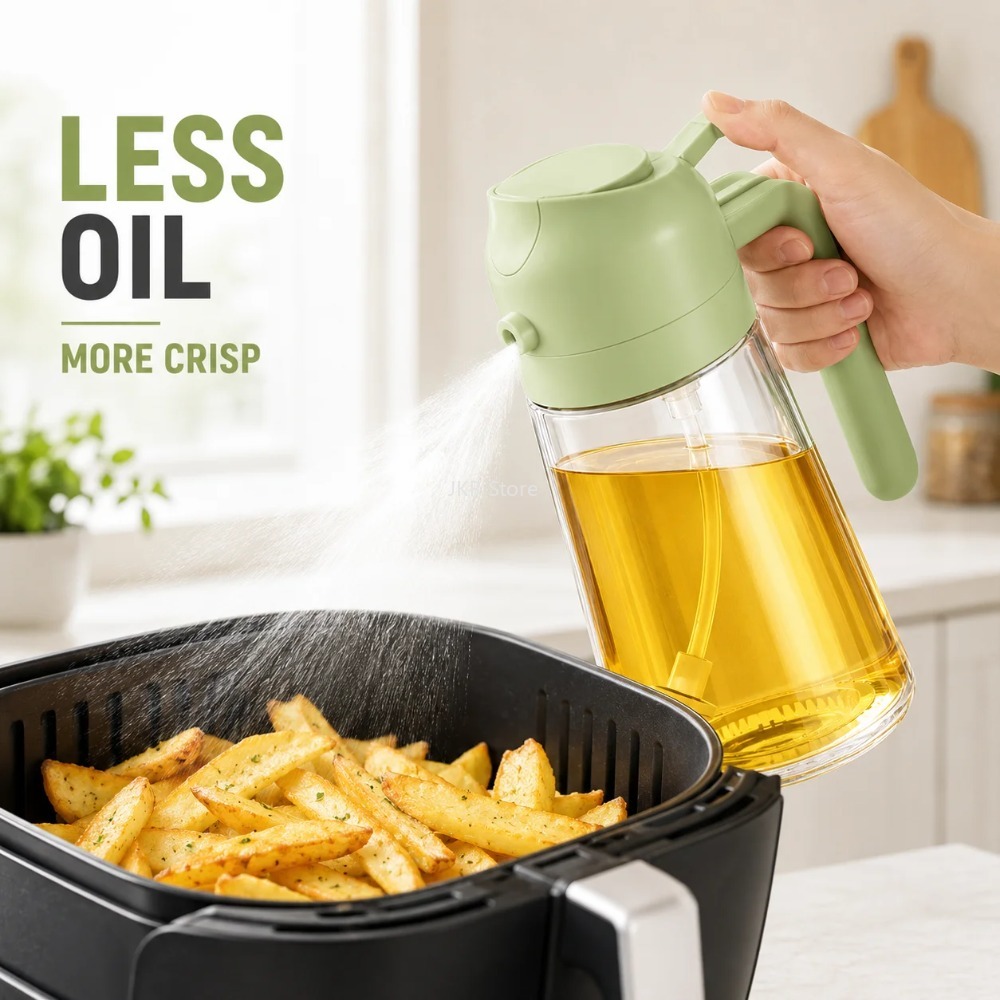 2 in 1 Olive Oil Sprayer Dispe - Camping Cooking Kitchen 评论和价格