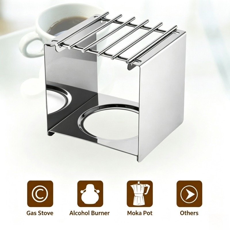 Stainless Steel Square Coffee  - Camping Cooking Kitchen 评论和价格
