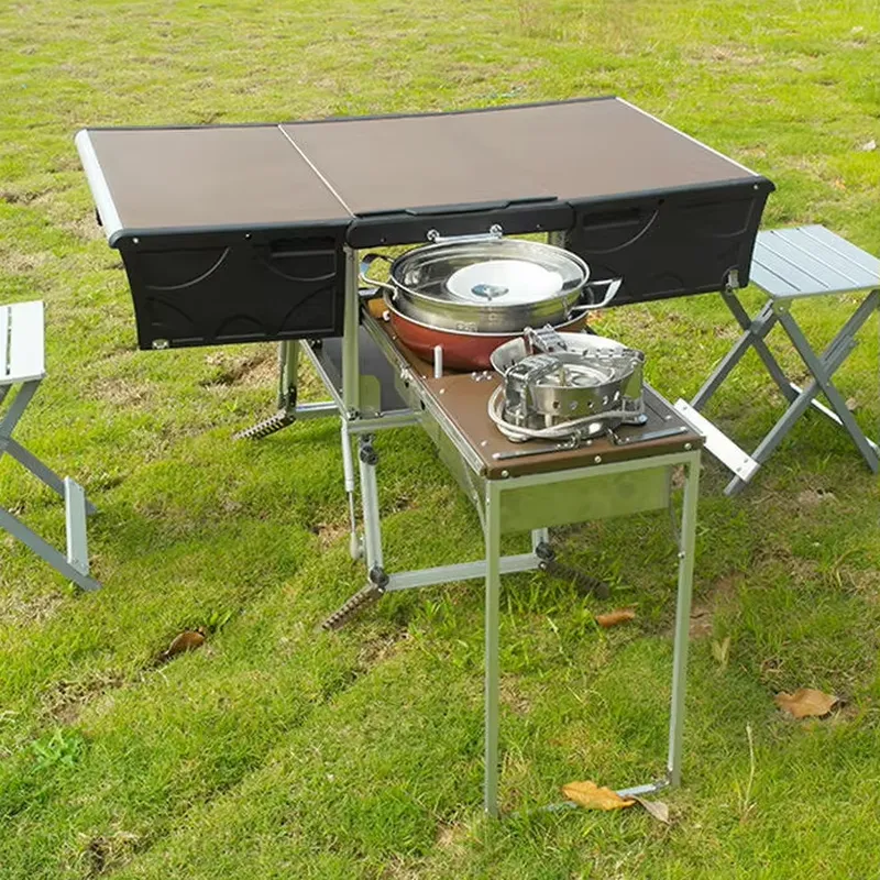 Portable Outdoor Folding Food  - Camping Cooking Dining Set 评论和价格