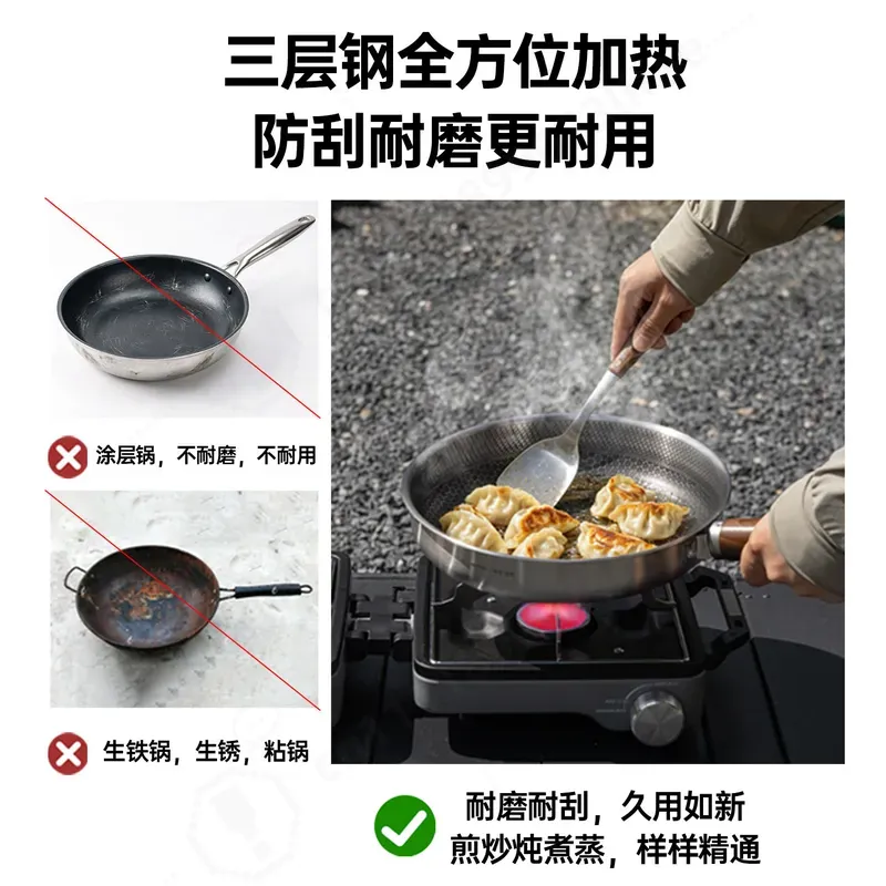 Large Capacity Three Layer Thi - Camping Cooking Utensil Set 评论和价格