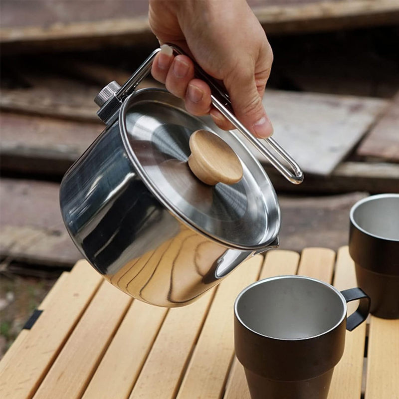 1L 304 Stainless Steel Camp Ke - Camping Cooking Pot Stainless Steel 评论和价格