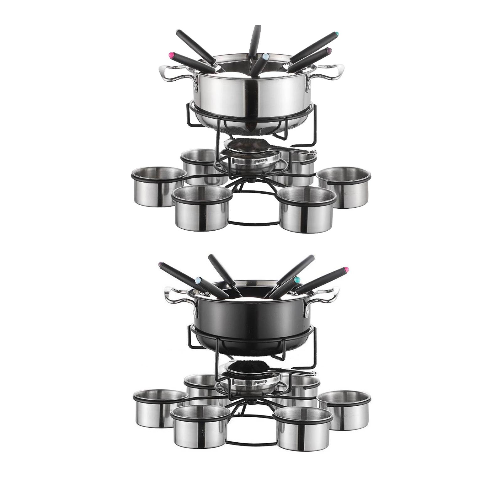 Fondue Pot Set Cooking Stove T - Camping Cooking Pot Stainless Steel 评论和价格