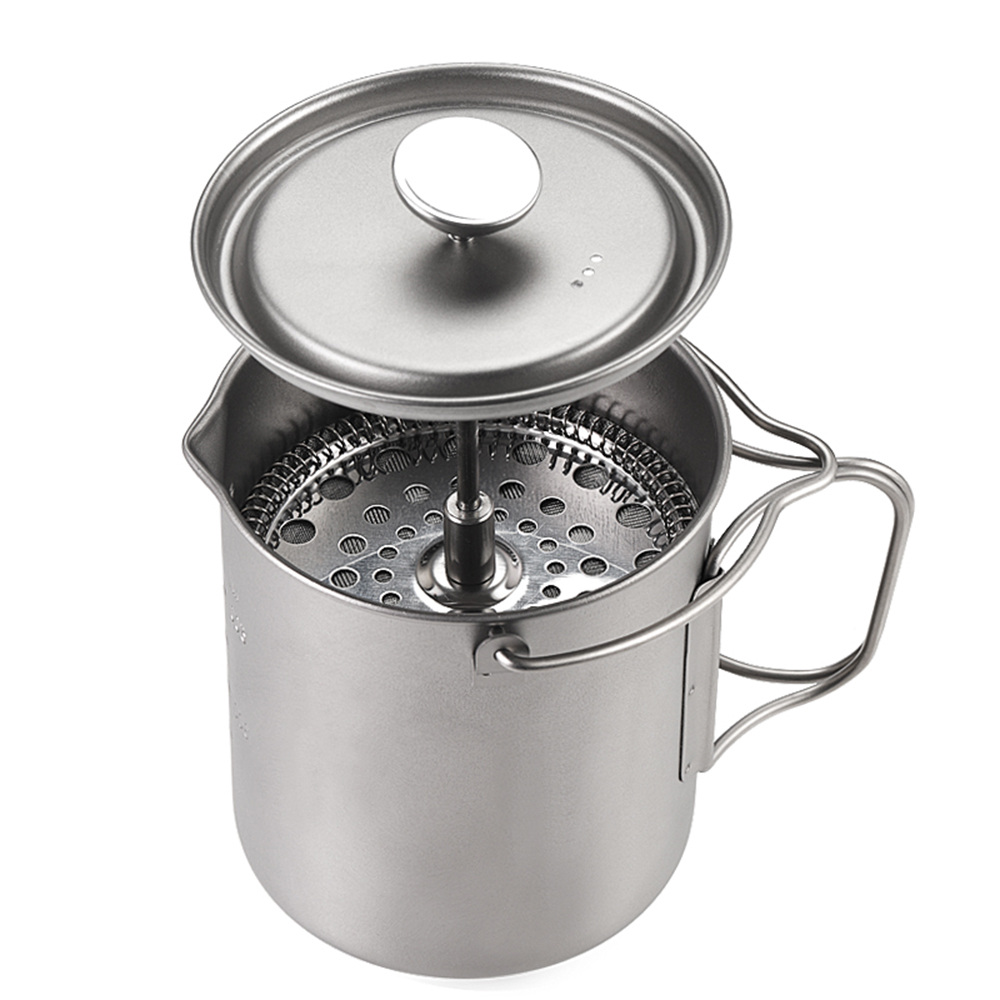 Lixada 750ml Titanium Coffee C - Camping Cooking Cup 评论和价格