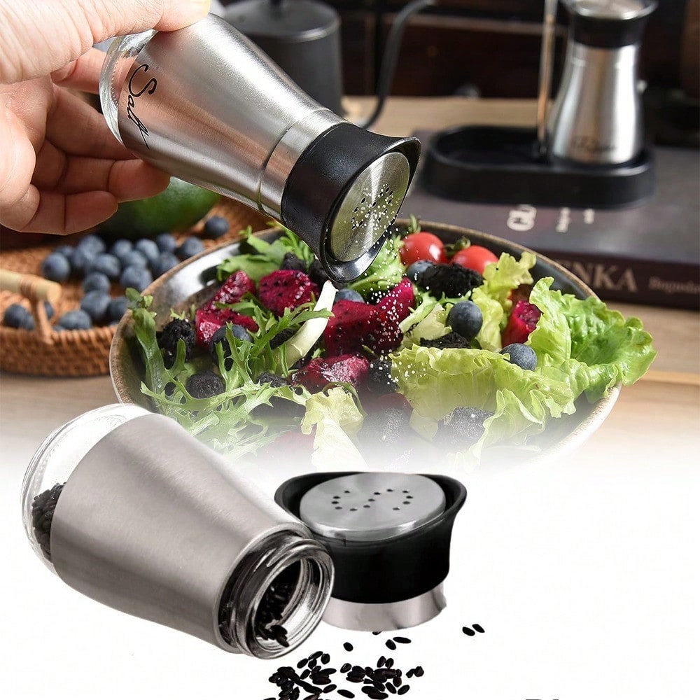 1 Salt/Pepper Shaker 4 Oz Glas - Camping Cooking Gifts 评论和价格