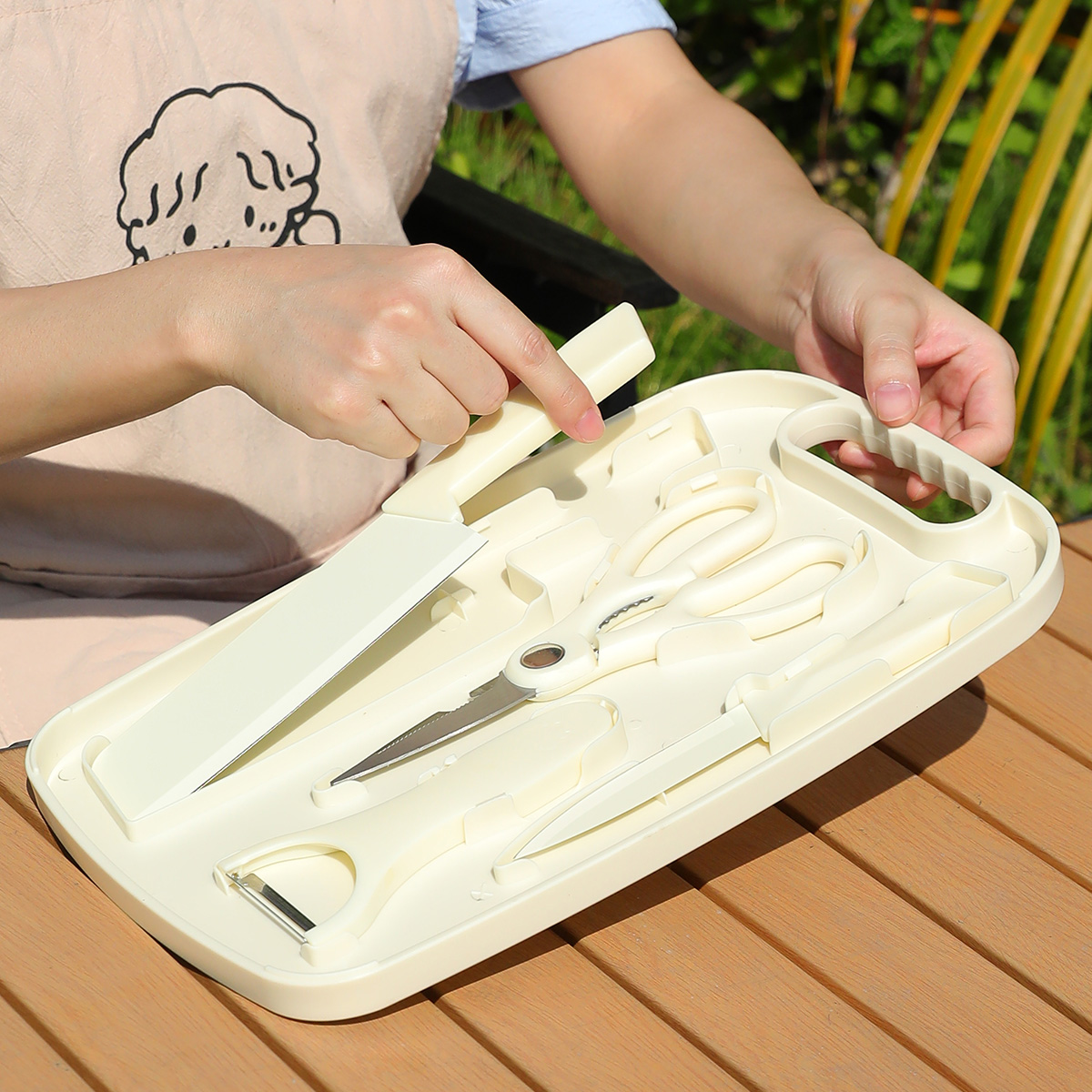 Portable Outdoor Picnic Set Kn - Camping Cooking Utensil Set 评论和价格