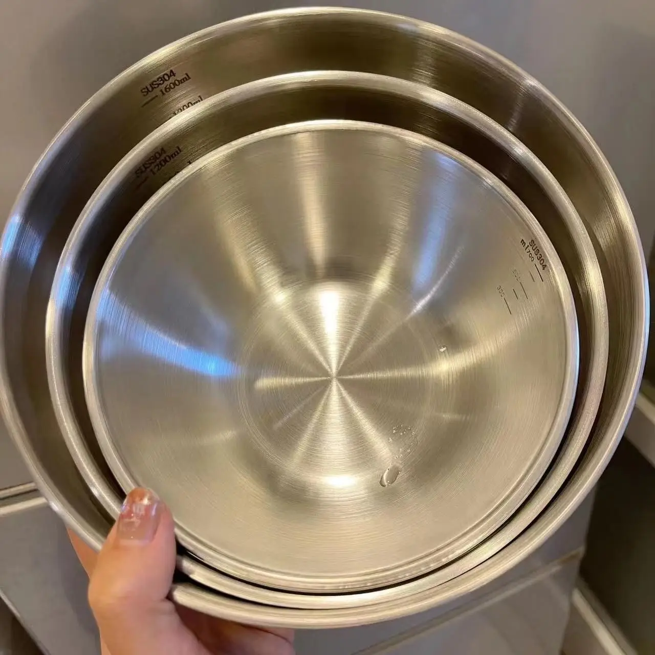 1-3 Stainless Steel Bowl Set w - Camping Cooking Tool Set 评论和价格