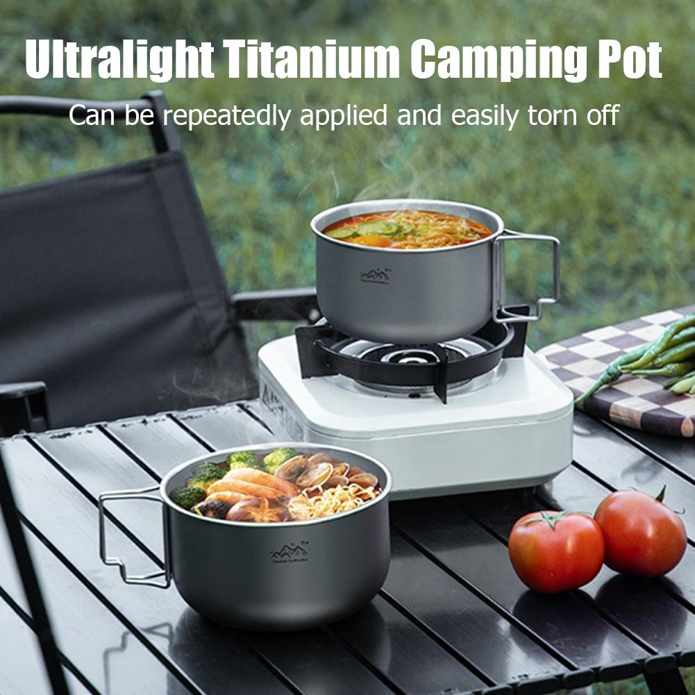 Ultralight Titanium Backpackin - Camping Cooking Pot Stainless Steel 评论和价格