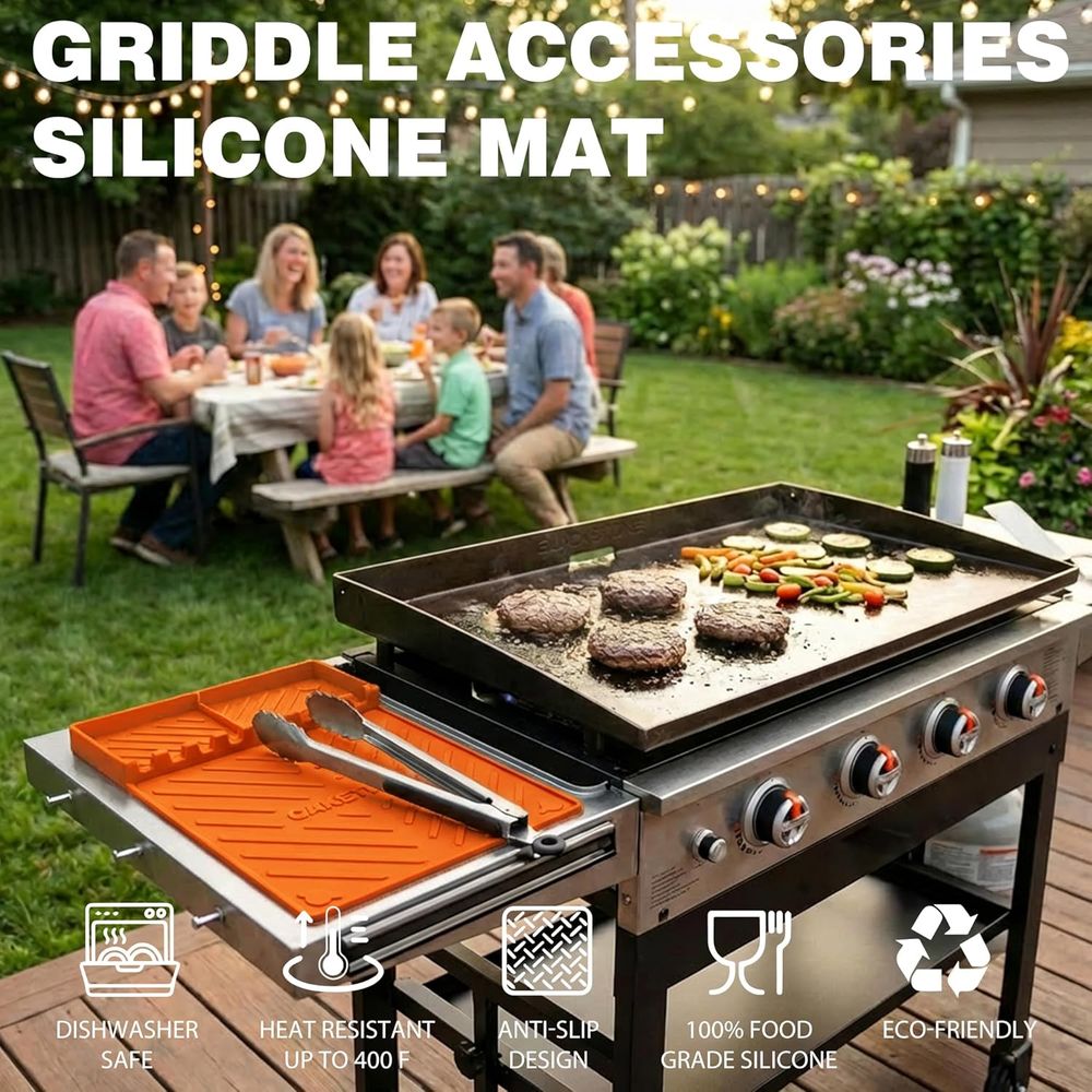 Silicone Grill Mats or Griddle - Camping Cooking Kitchen 评论和价格