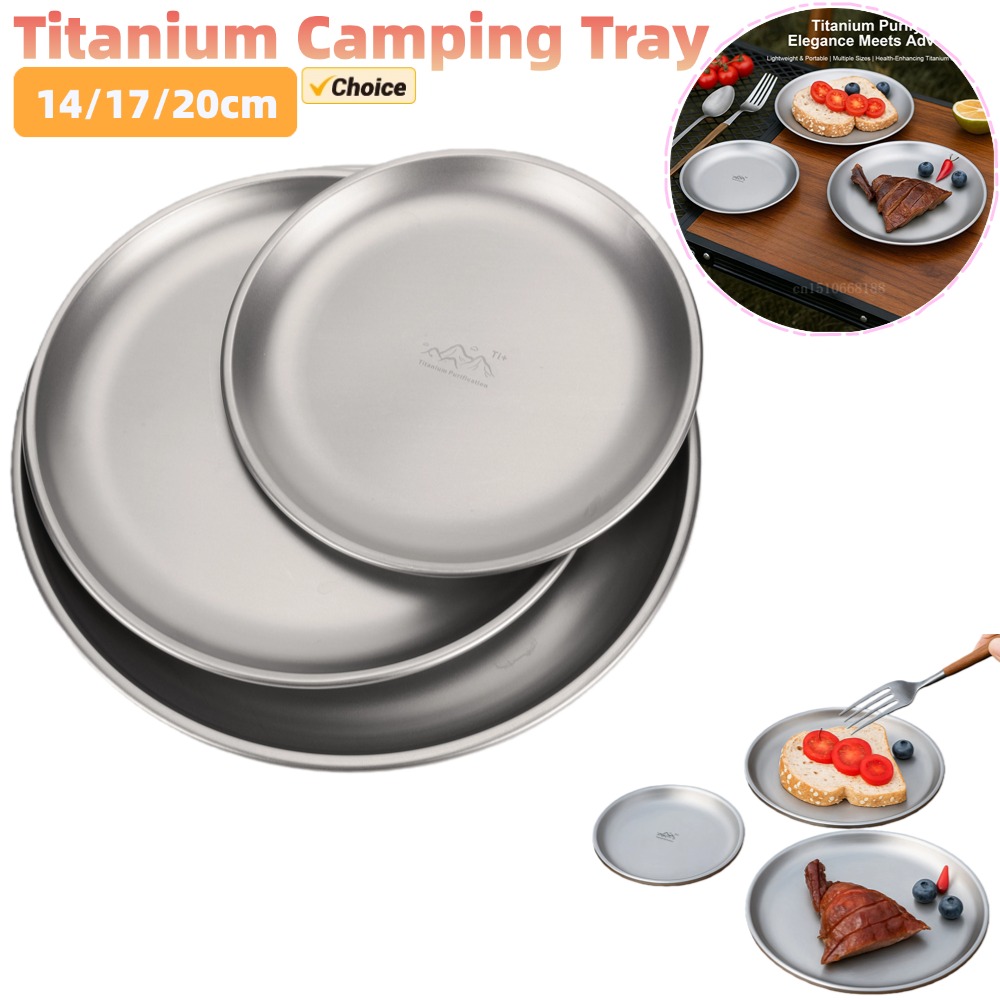 14/17/20cm Titanium Camping Pl - Camping Cooking Cup 评论和价格