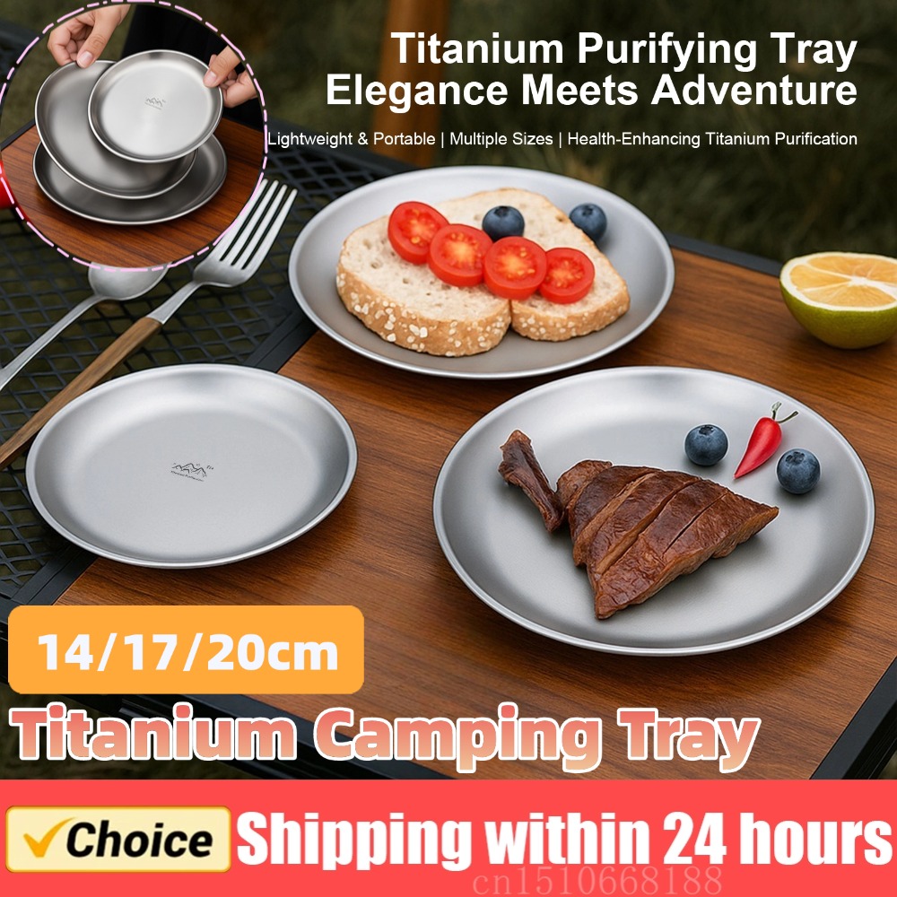 14/17/20cm Titanium Camping Pl - Camping Cooking Cup 评论和价格