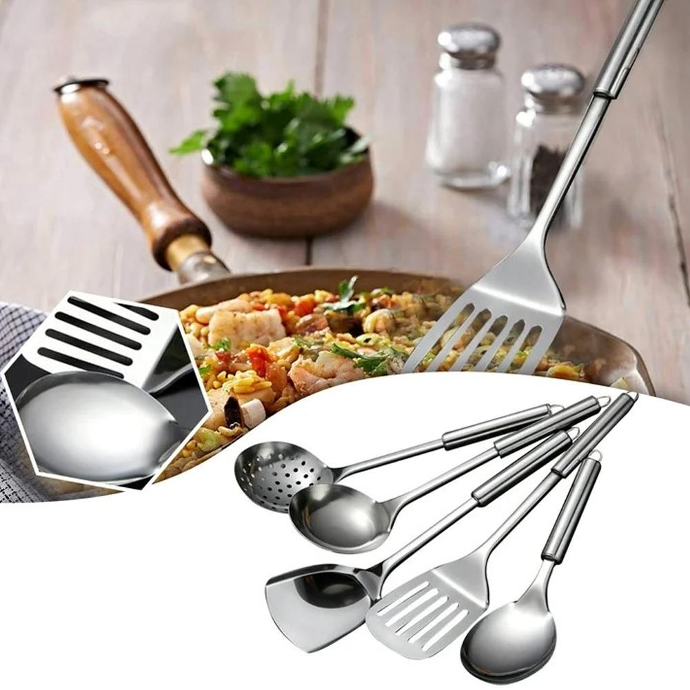 5PCS/SET Stainless Steel Pract - Camping Cooking Tool Set 评论和价格