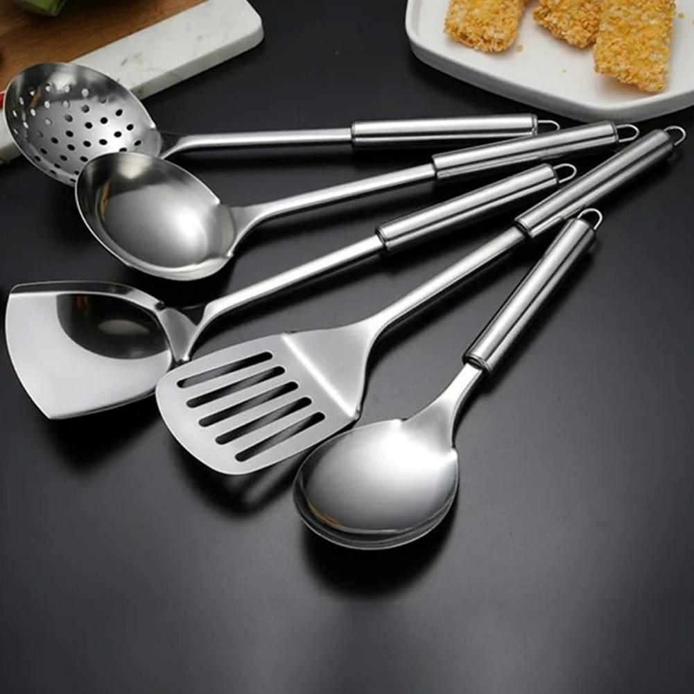 5PCS/SET Stainless Steel Pract - Camping Cooking Tool Set 评论和价格