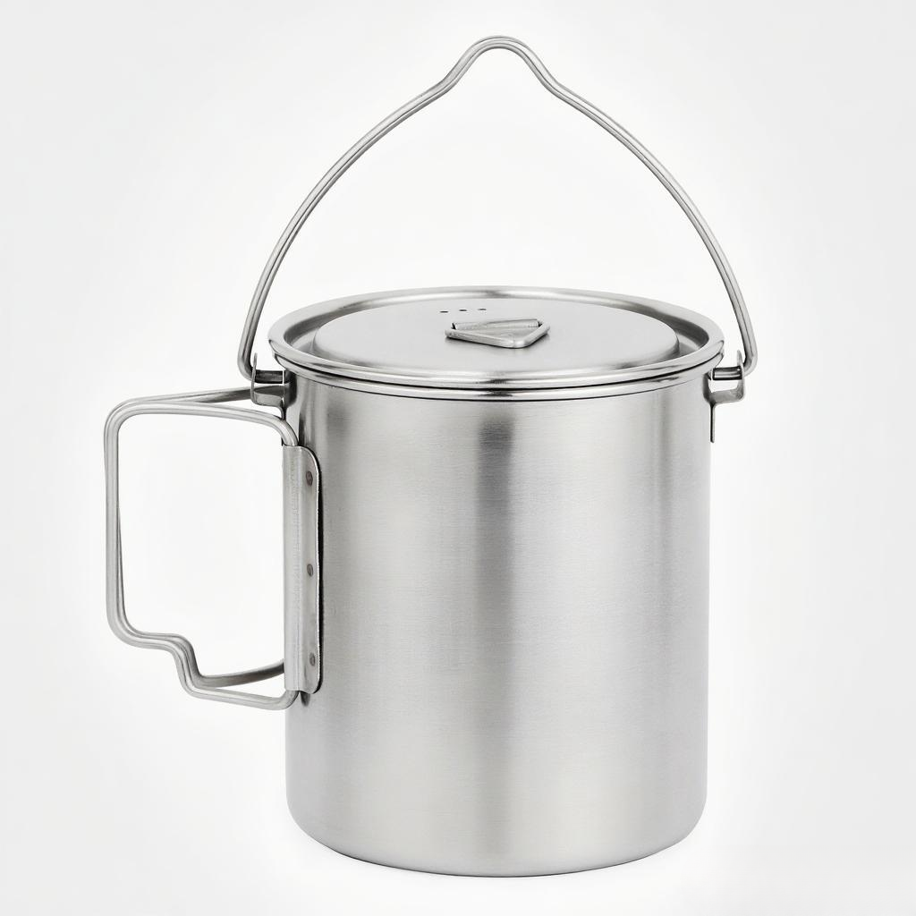 750ml Stainless Steel Pot Port - Camping Cooking Cup 评论和价格