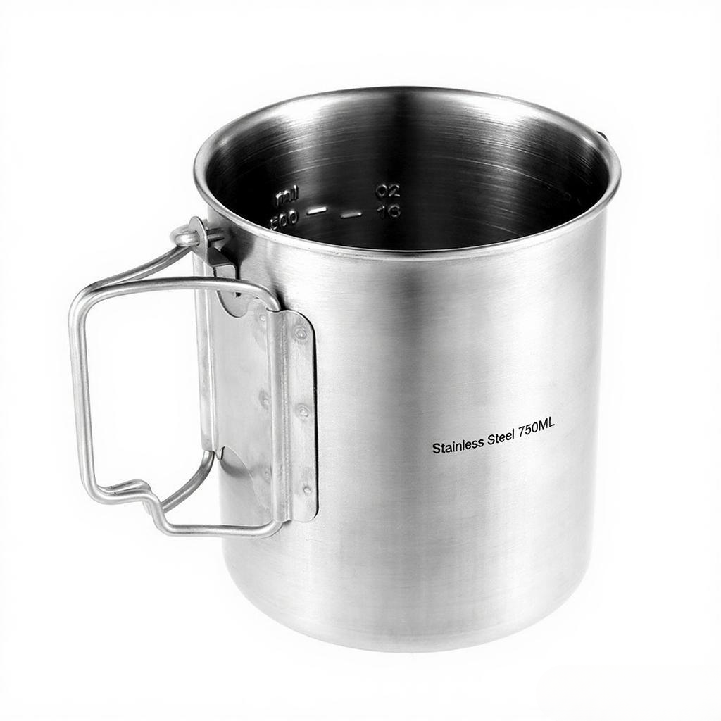 750ml Stainless Steel Pot Port - Camping Cooking Cup 评论和价格