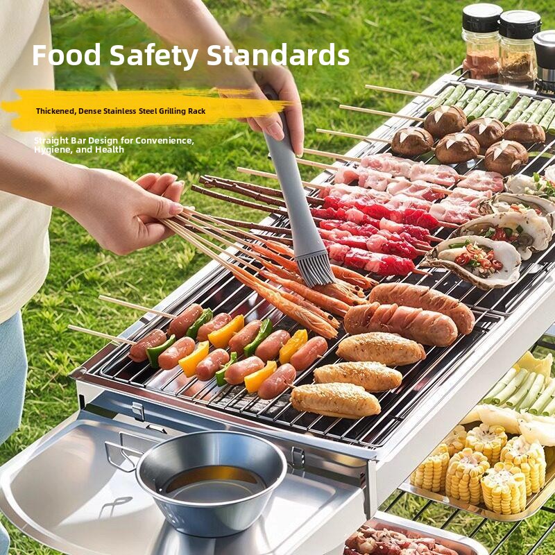 Portable Stainless Steel BBQ G - Camping Cooking Requirements 评论和价格