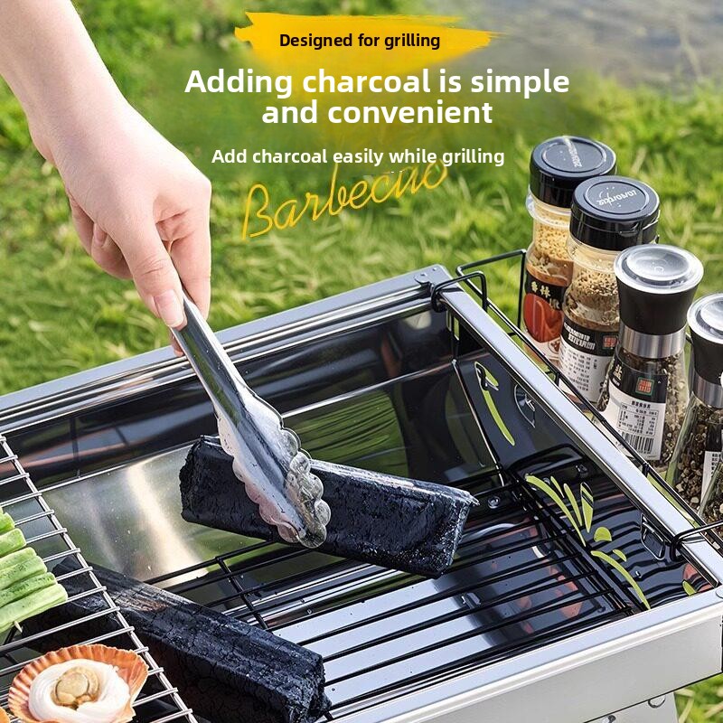 Portable Stainless Steel BBQ G - Camping Cooking Requirements 评论和价格