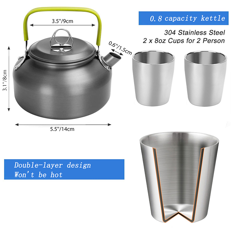 1 Set Outdoor Pot Pan Camping  - Camping Cooking Cup 评论和价格