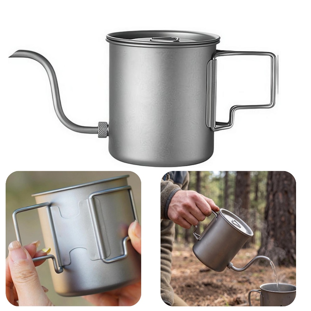 420ml Pure Titanium Camping Co - Camping Cooking Set Lightweight 评论和价格